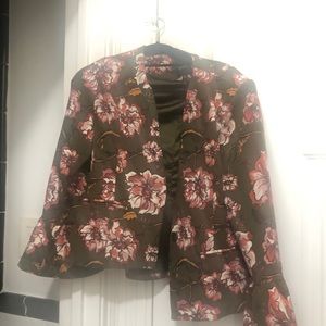 Xoxo floral blazer suit set